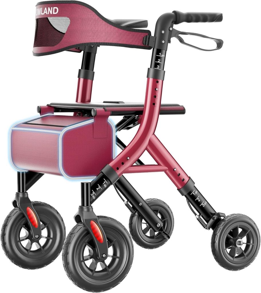 Best Rollator Walker – HOMLAND Foldable Walkers for Seniors Review