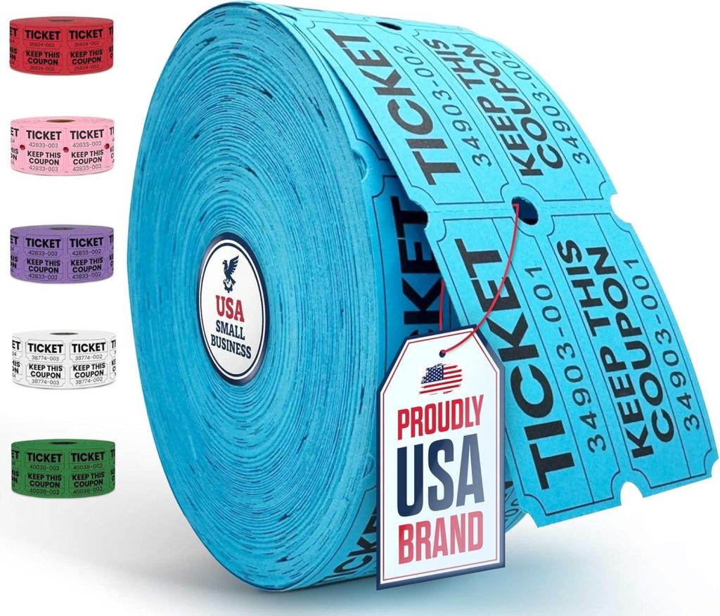 Best Raffle Tickets – PM Company 2000 Pcs Blue Double Roll Review