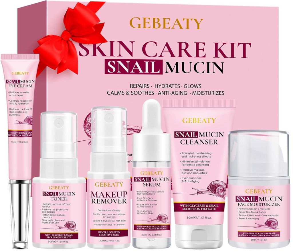 Best Skin Care Set – 6 Pcs Korean Snail Mucin Essence Review