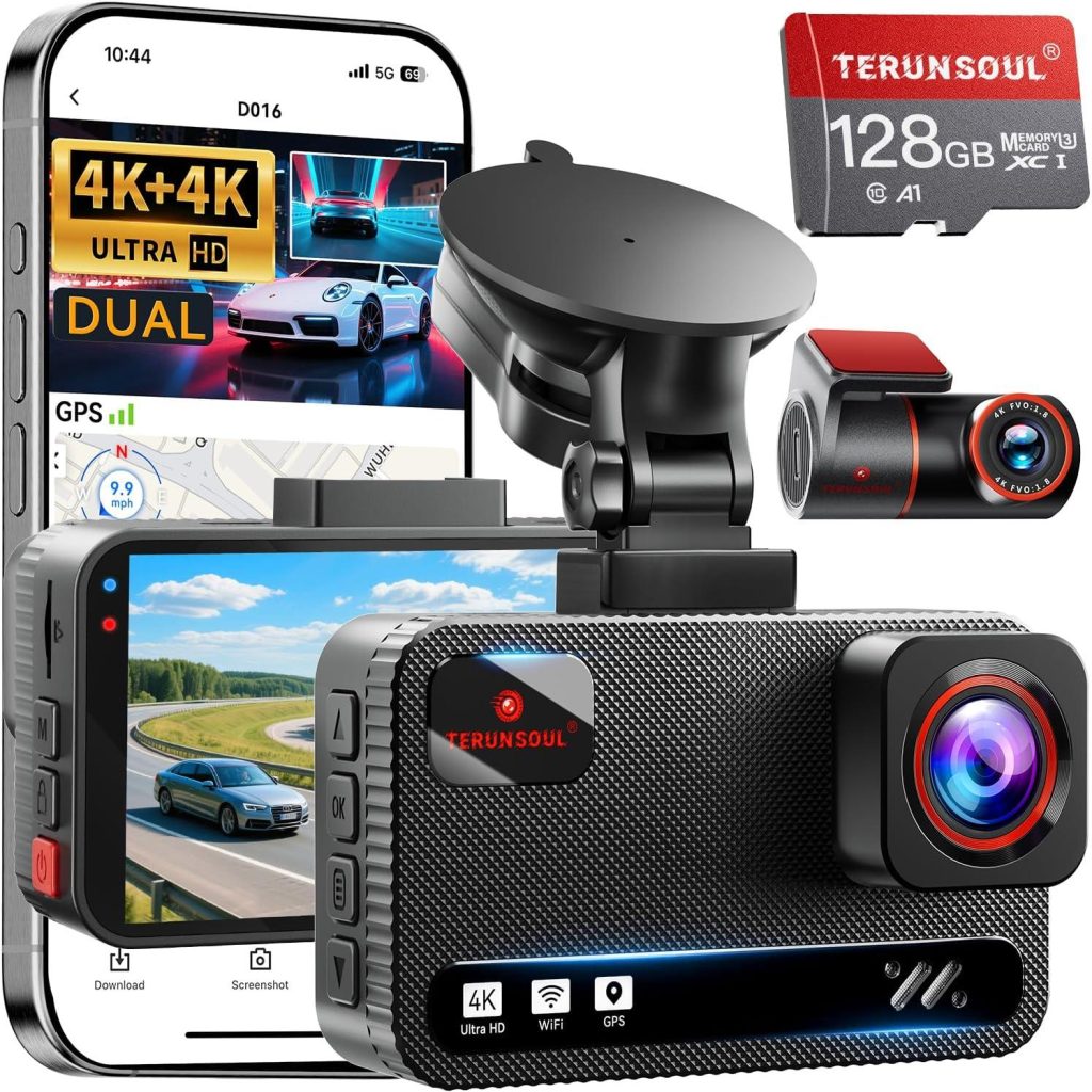 Best Dash Cam – TERUNSOUl 4K Front & Rear Review