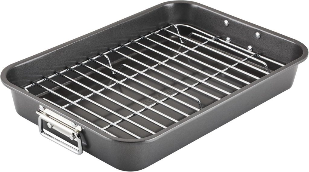Best Bakeware – Farberware Nonstick Steel Roaster with Flat Rack Review