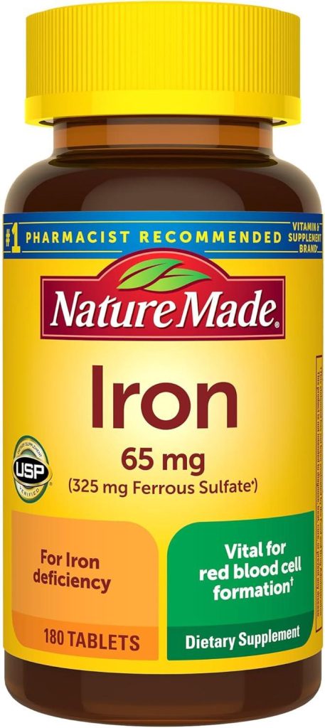 Best Iron Supplement – Nature Made Iron 65 mg Tablets Review