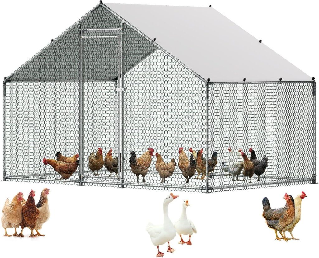 Best Poultry Cage – VEVOR Large Metal Chicken Coop with Run Review