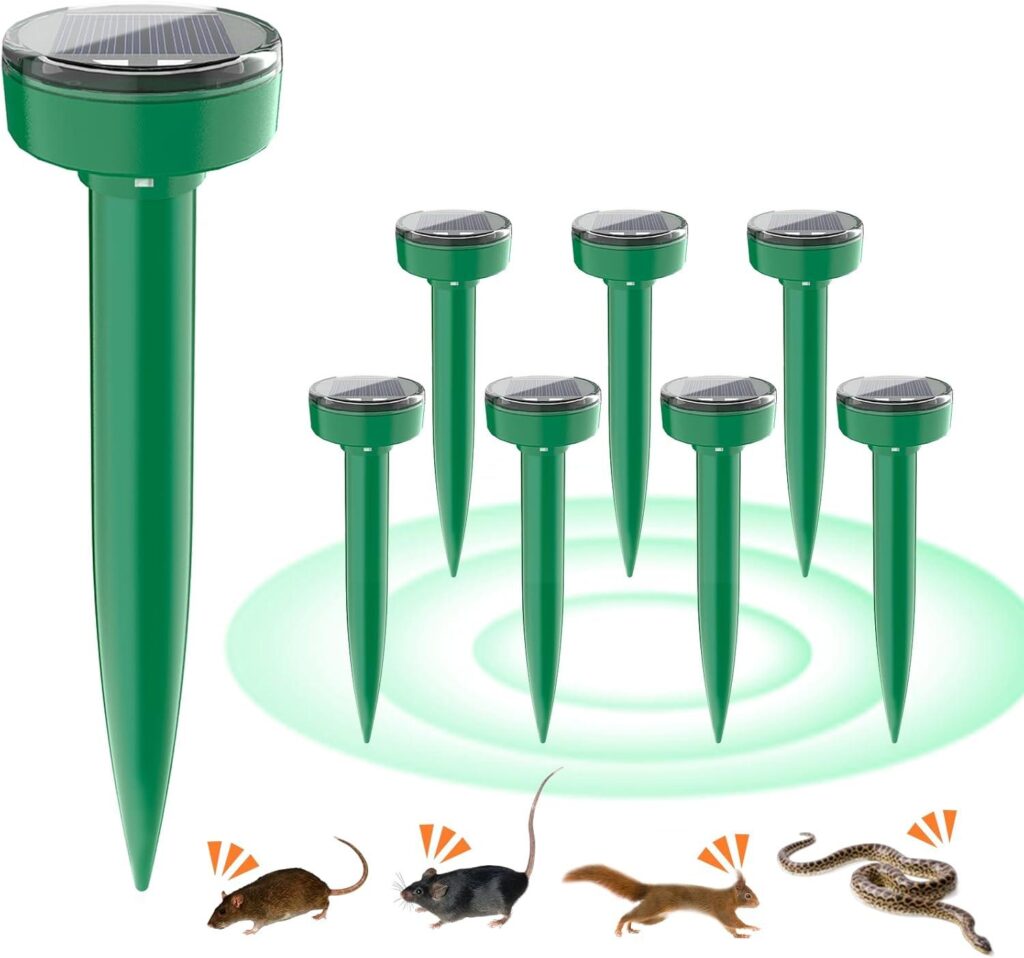 Best Outdoor Pest Control – 8 Pack Mole Repellent Ultrasonic Review