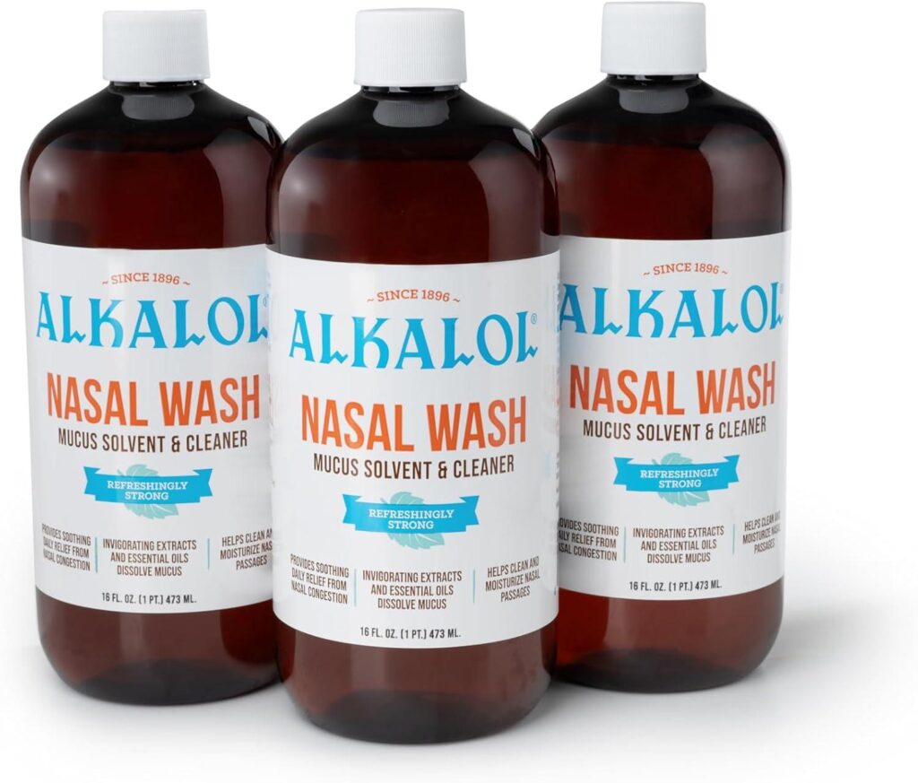Best Nasal Wash – Alkalol Solution Original, 16 fl oz (pack of 3) Review