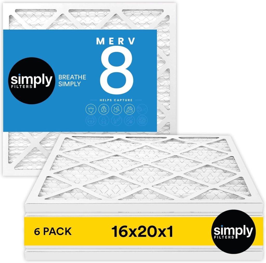 Best Air Filter – Simply 16x20x1 MERV 8, 6 Pack Review