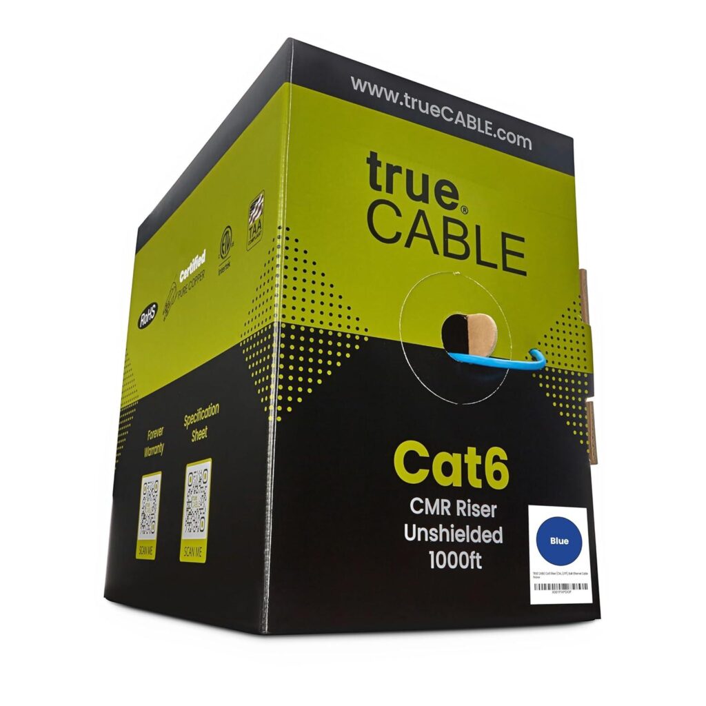 Best Bulk Ethernet Cable – TRUE CABLE Cat6 Riser (CMR) Review