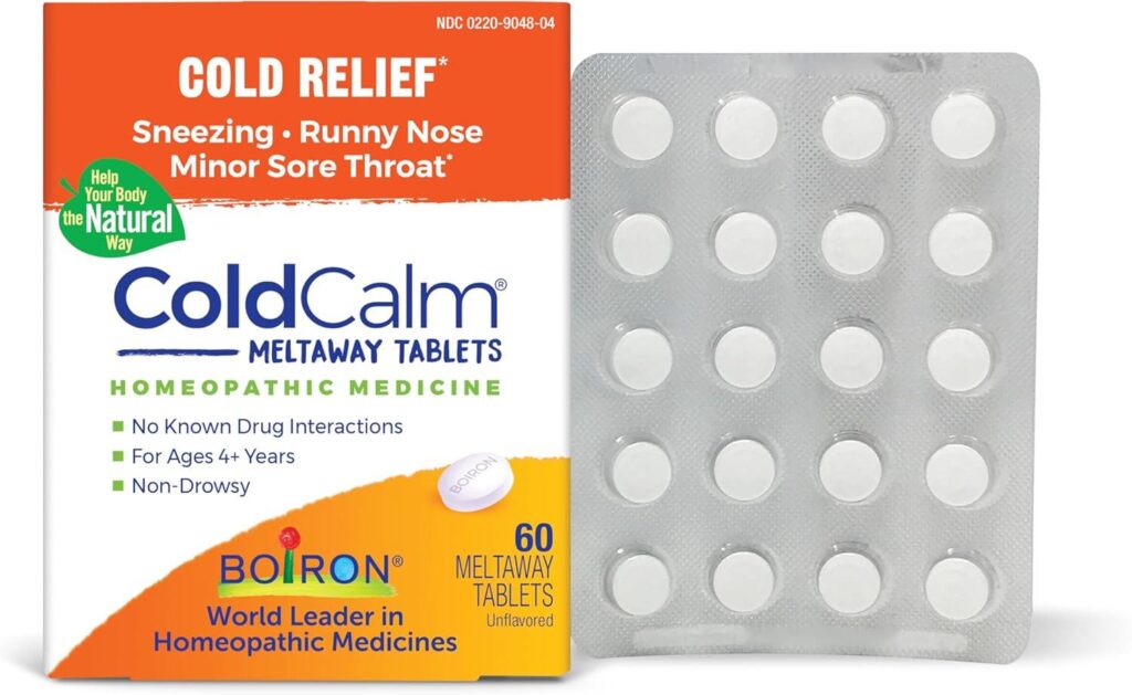 Best Cold Relief – Boiron ColdCalm Tablets Non-Drowsy – 60 Count Review