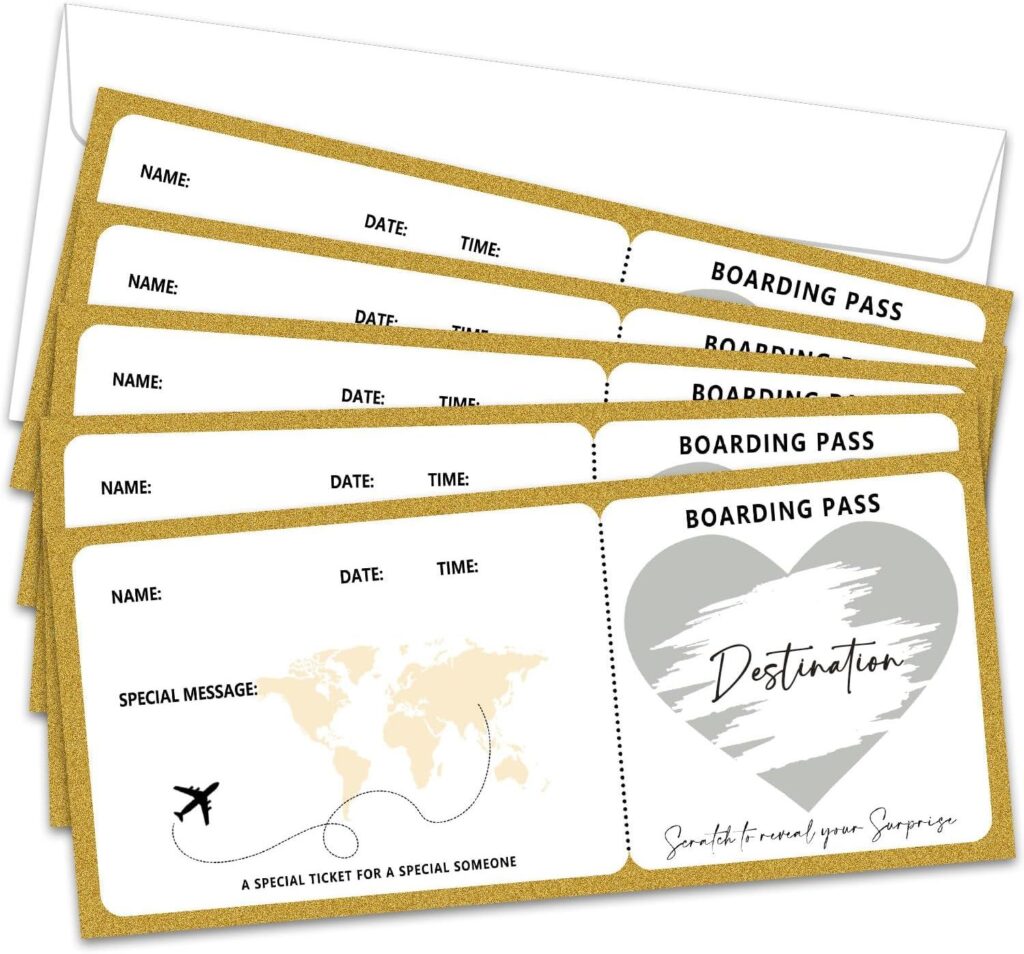 Best Travel Gift – Gold Boarding Pass Gift Ticket Review
