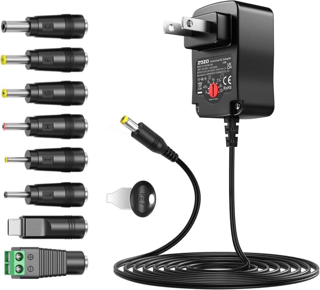 Best Electronics – ZOZO Universal AC/DC Adapter 12W Power Supply Review
