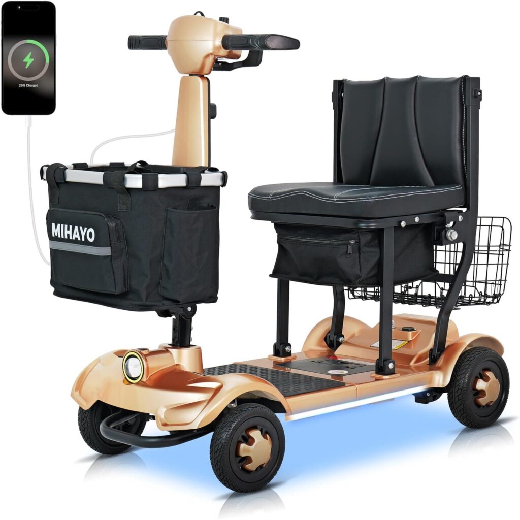 Best Mobility Scooter – MIHAYO 4 Wheel Foldable Review