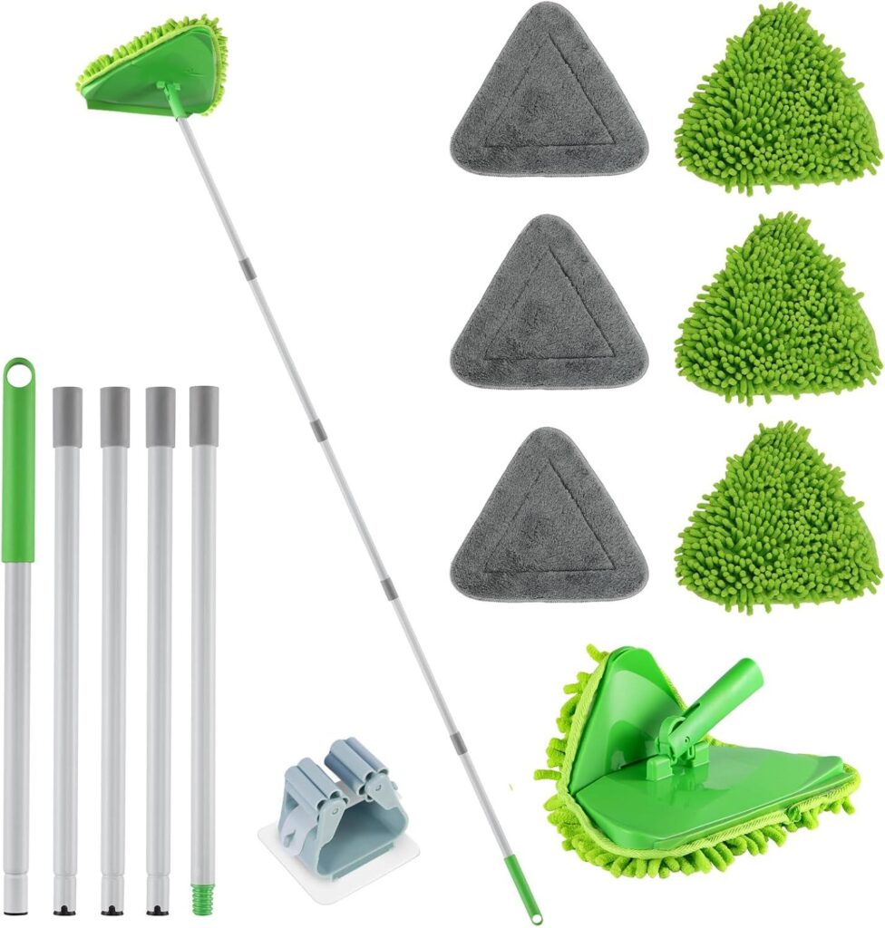 Best Wall Cleaner – RONSUNG Triangle Mop with 82” Handle Review