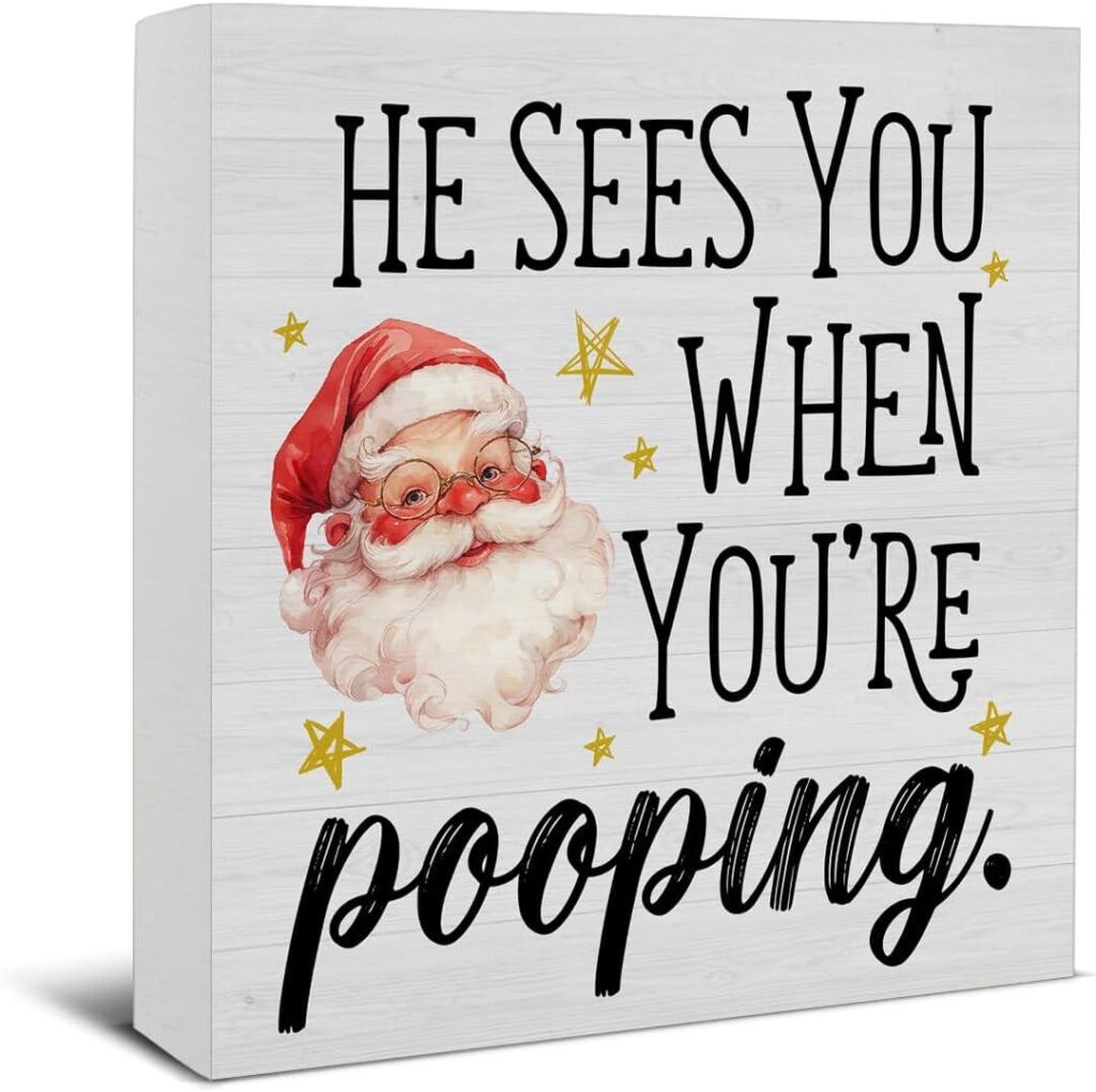 Best Home Decor – Funny Christmas Bathroom Sign Review