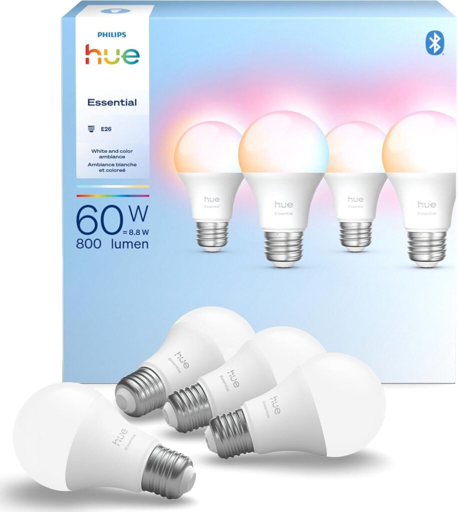 Best Smart Lighting – Philips Hue Essential A19 Bulb 4-Pack Review