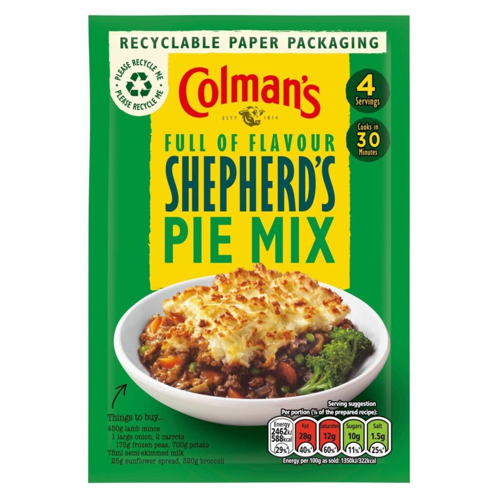 Best Comfort Food – Colman’s Shepherd’s Pie Mix Review