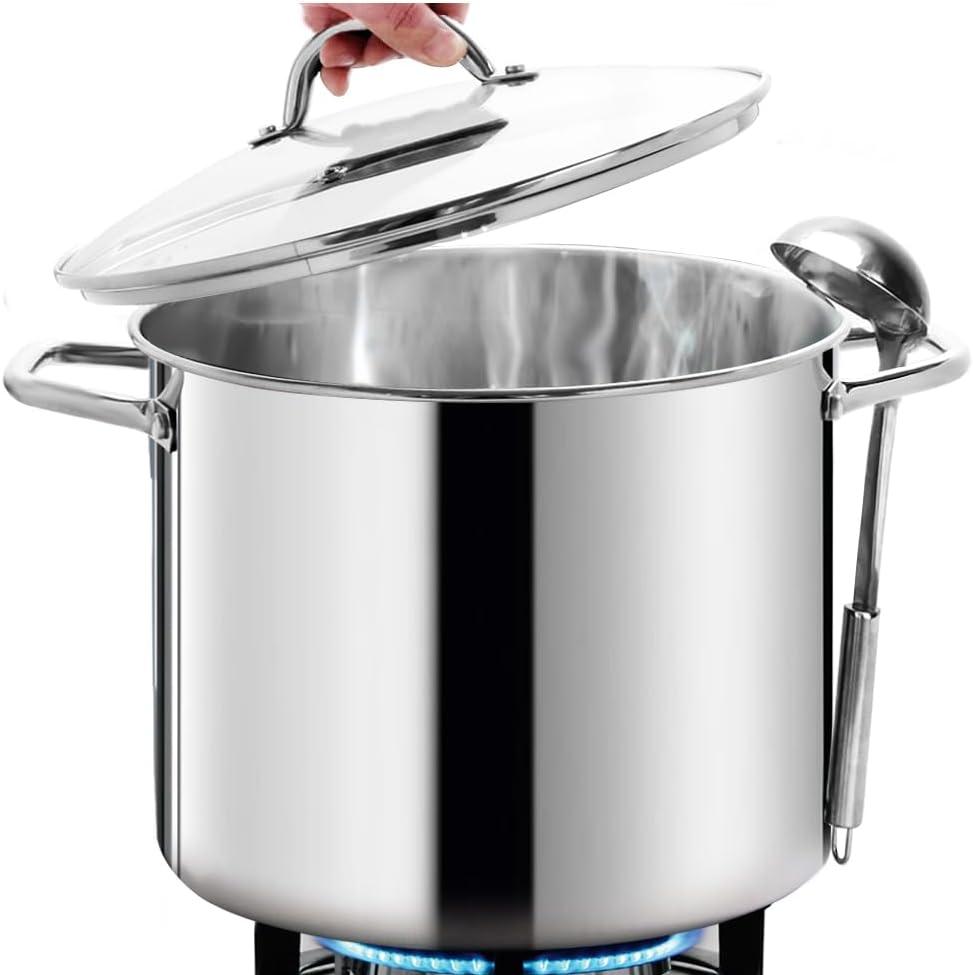 Best Cookware – HOMICHEF 16 Quart LARGE Stock Pot with Glass Lid Review