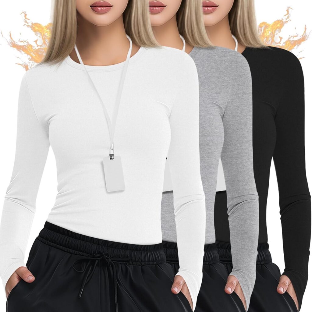 Best Women’s Scrub Shirts – 3 Pack Long Sleeve Thermal Undershirts Review