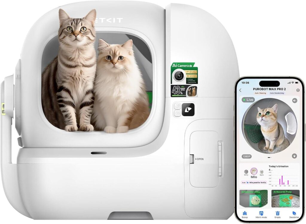 Best Self-Cleaning Cat Litter Box – PETKIT 2025 Purobot Max Pro 2 Review