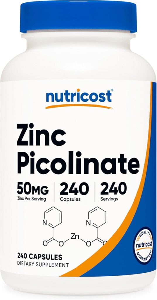 Best Zinc Supplement – Nutricost Zinc Picolinate 50mg Review
