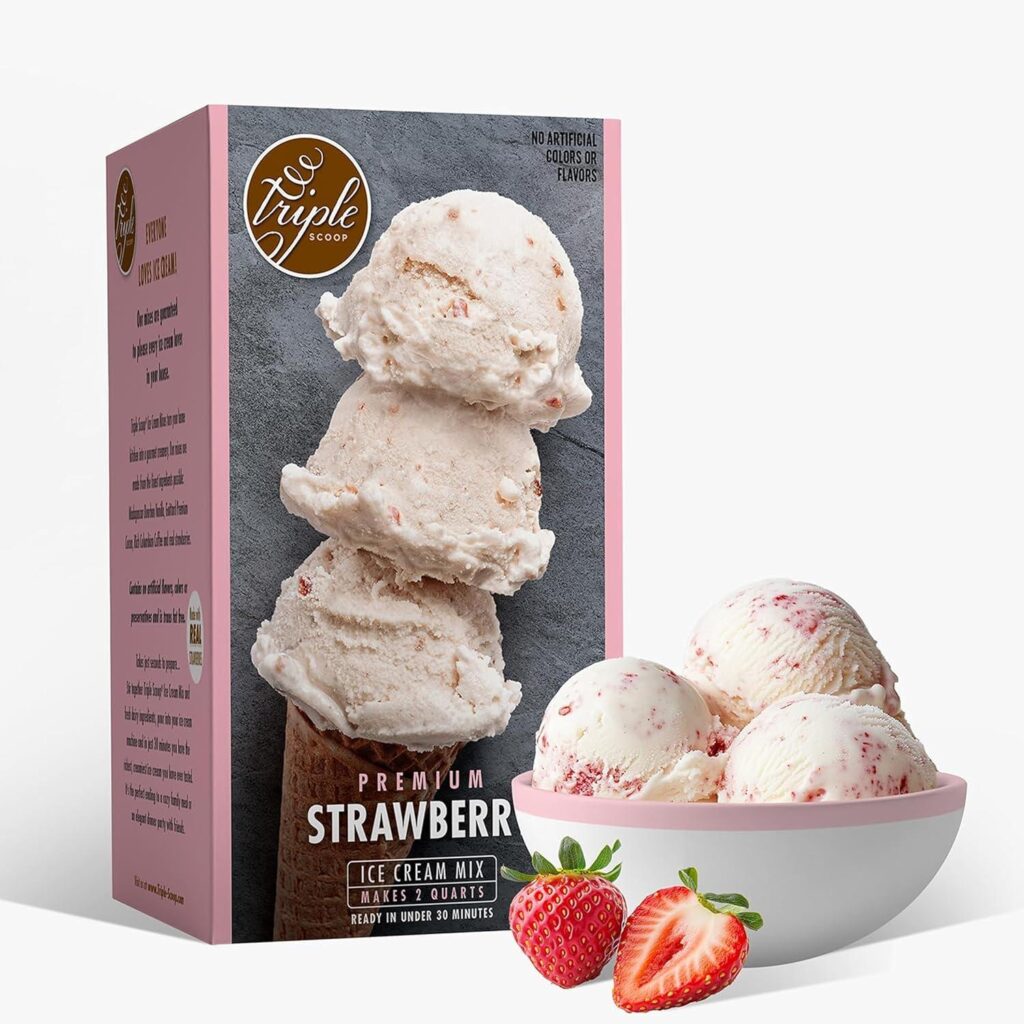 Best Ice Cream Mix – Triple Scoop Premium Strawberry Review