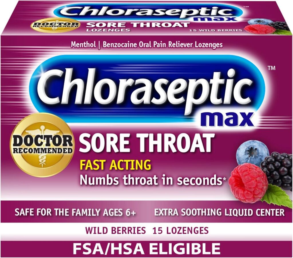 Best Sore Throat Lozenges – Chloraseptic Max Strength Review