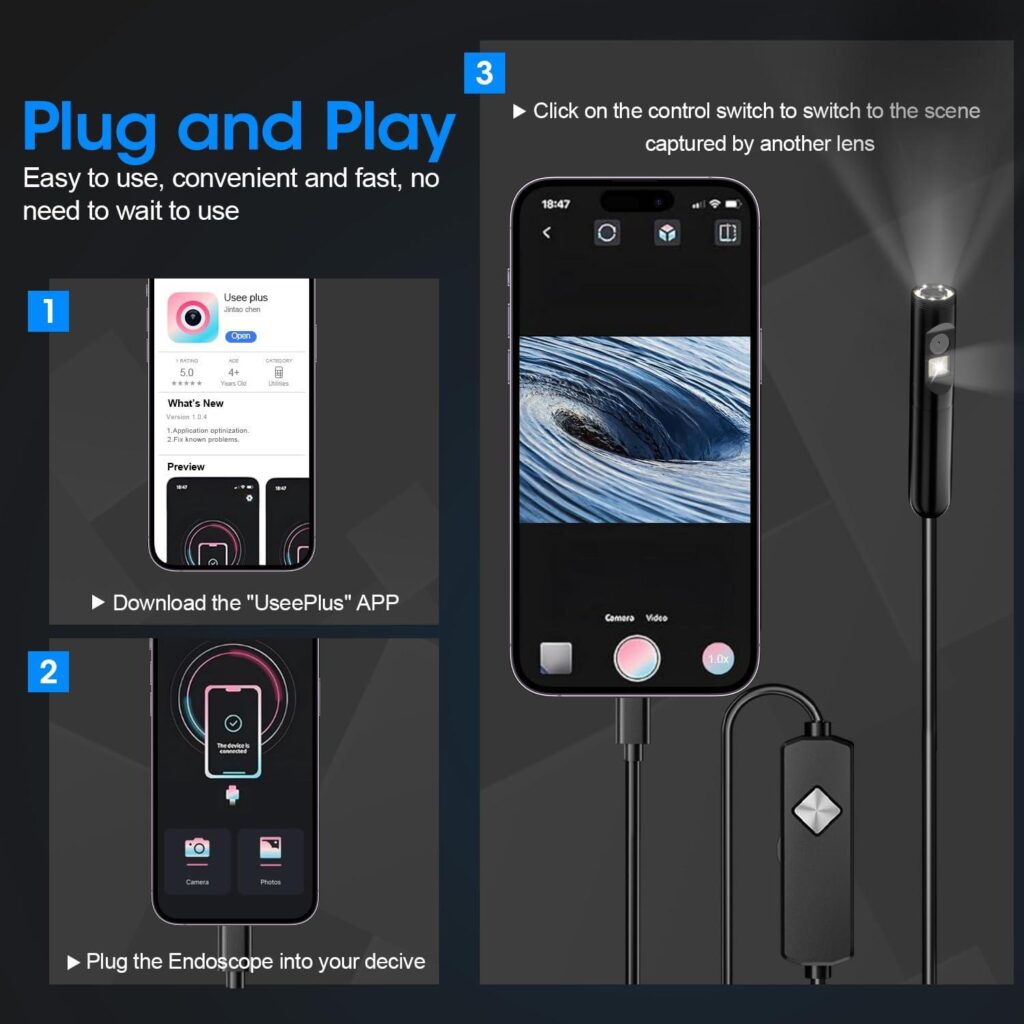Best Electronics – Endoscope with Light, 1920P HD Borescope Review