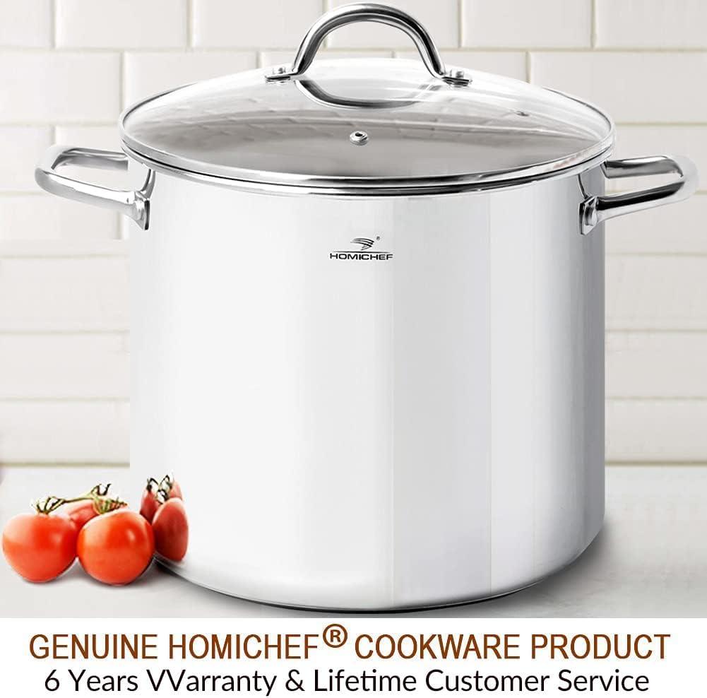 Best Cookware – HOMICHEF 16 Quart LARGE Stainless Steel Stock Pot Review