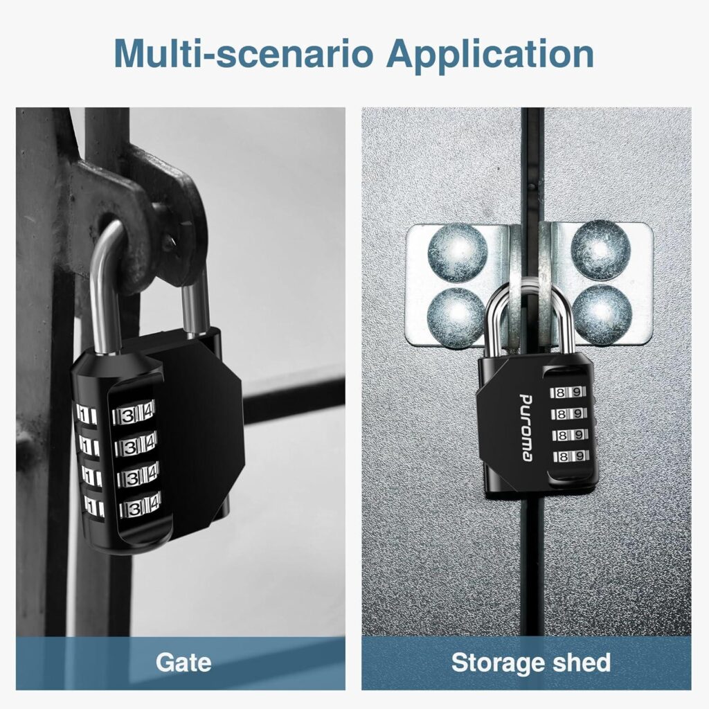 Best Security Locks – Puroma 2 Pack Combination Lock Review