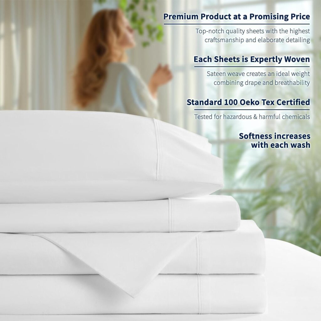 Best Bed Sheets – Shilucheng 100% Cotton Queen Size Sheets Set Review