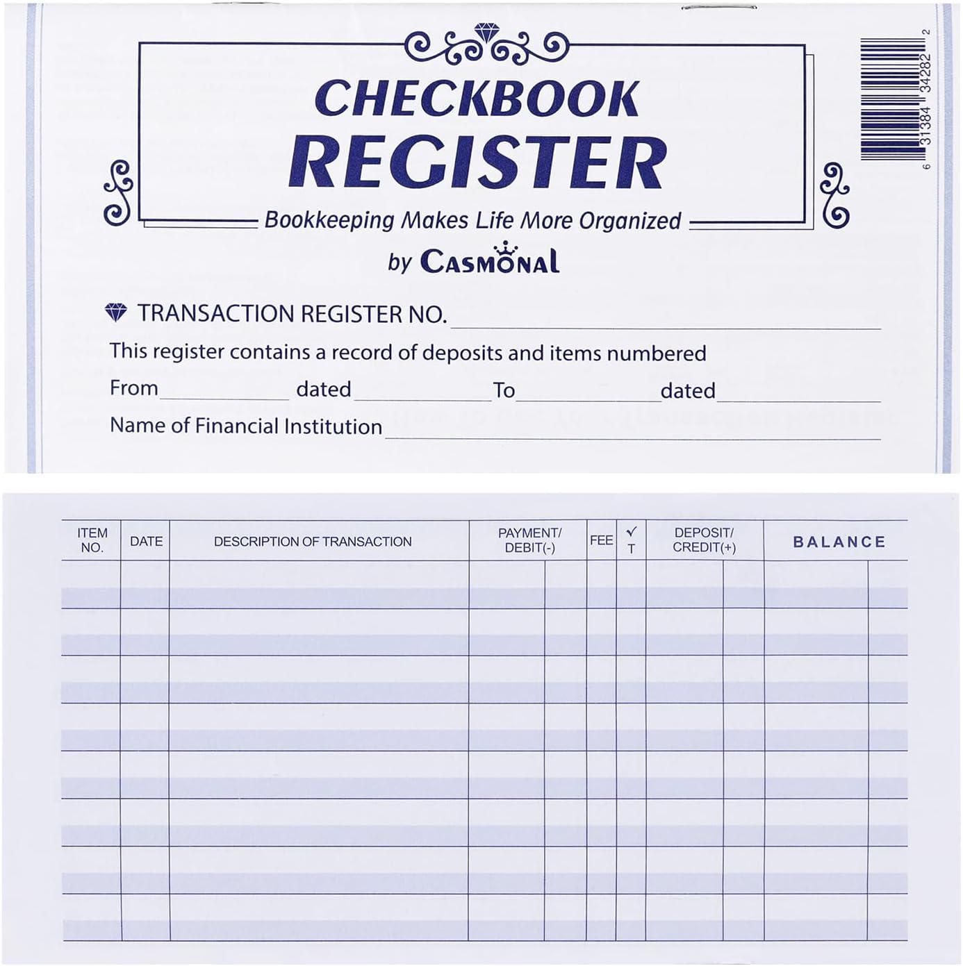 26-Pk Tested Registers: Checkbook vs Ledger: Insightful bank tracking for 2023!