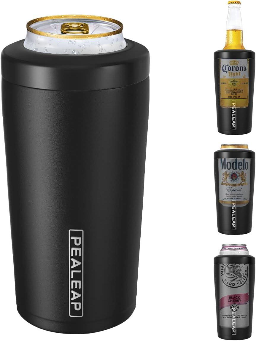 Stainless Steel Versus Can Cooler: Tested for 8-Hrs, Slim Fit, Easy Grip… Perfect Summer Sip