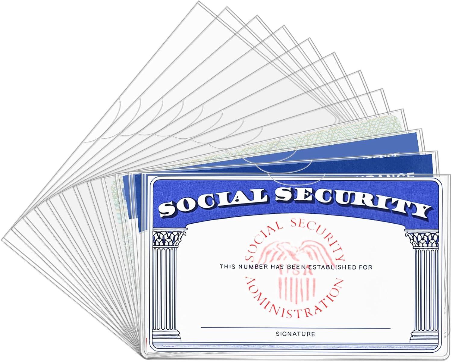 Clear PVC Card Protectors: surprise protection quality tested for cards... buy now!