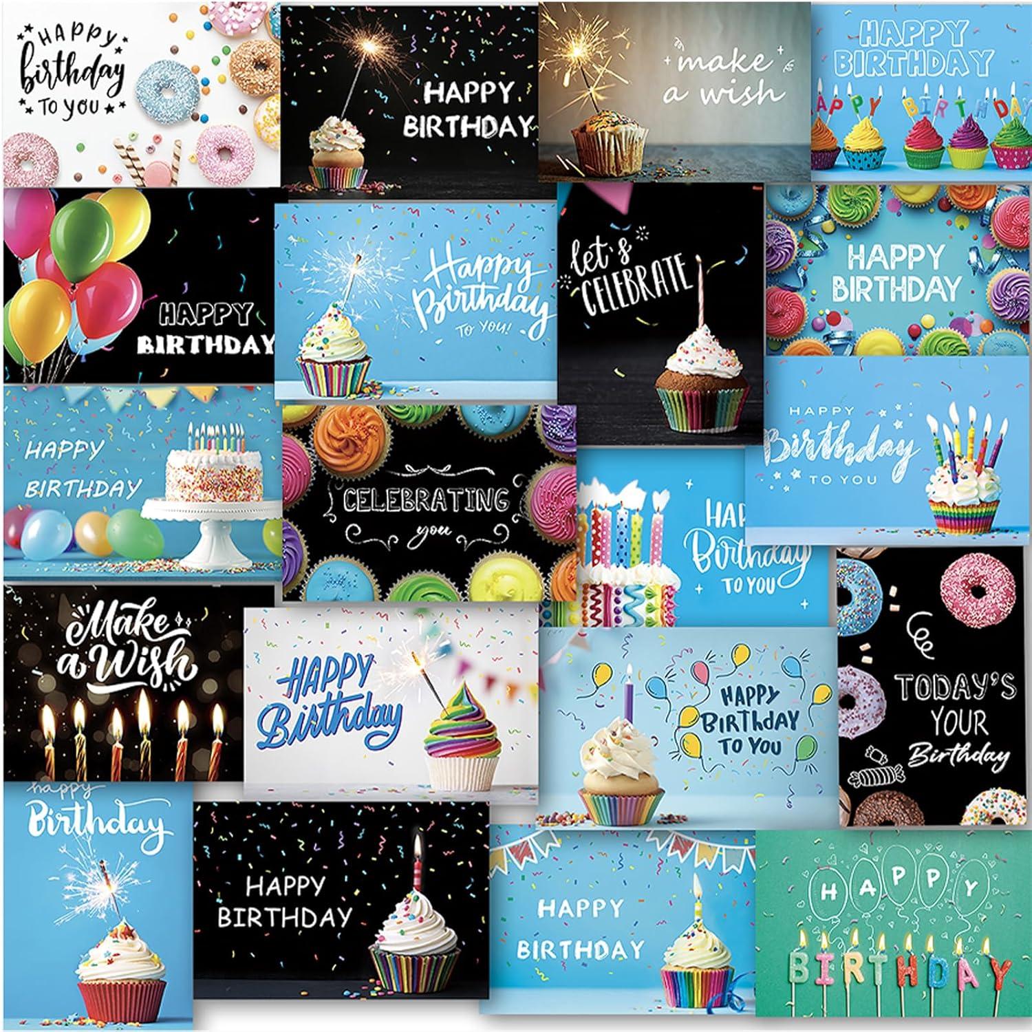 Bulk birthday tested: 120 cards vibrant vs 20 unique sets—perfect mix!