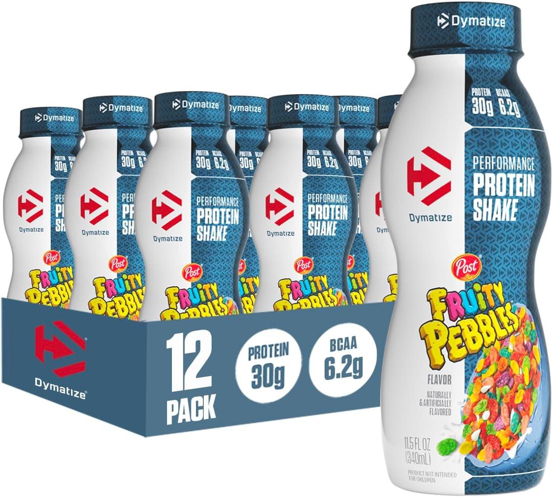 Dymatize Shake Versus Fruity Pebbles: Tested Protein Power for Quick Recovery… Surprising Nutrients in a 12-Pack!