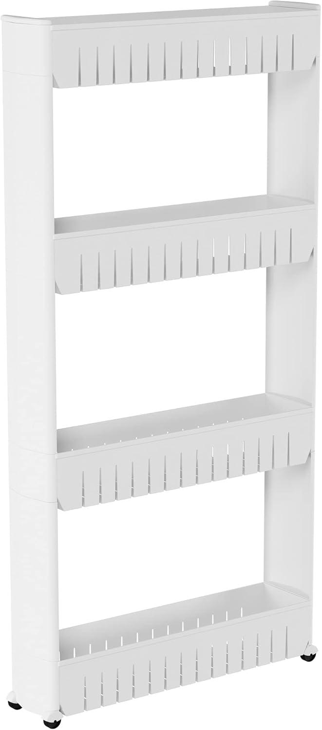 Versatile 4-Tier Rollers: White Organizer for Every Room, Tested for Clarity