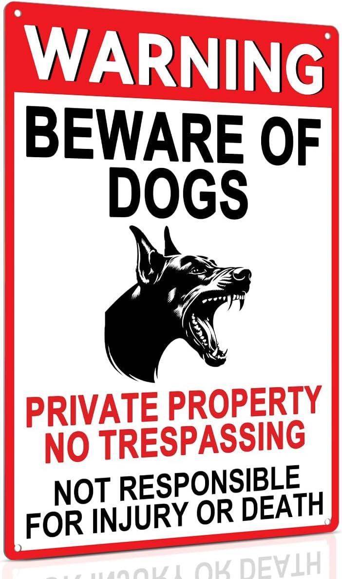 Outdoor Dog Sign Compared: UV-Protected, Metal, tested… Private Property Alert!