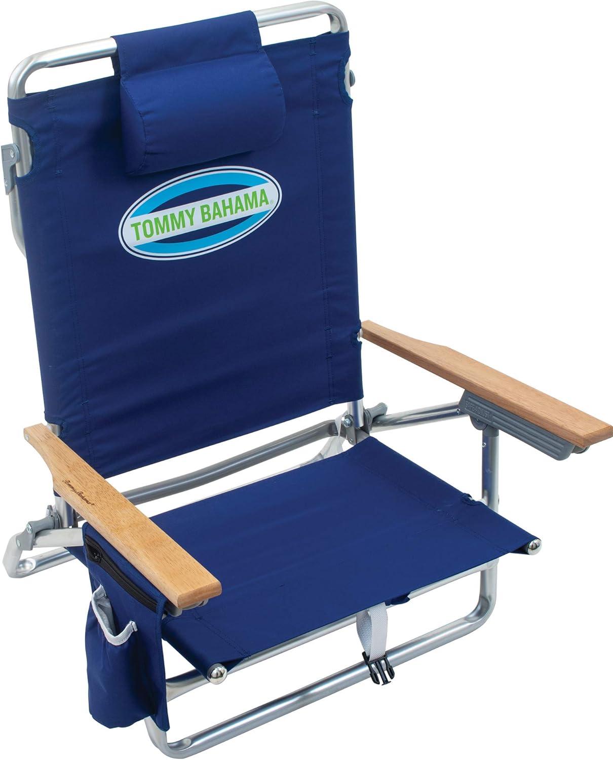 Tommy Bahama Navy Beach Chair: Ultimate Tested Versus Simplicity... Easy foldback convenience meets heavyweight durability