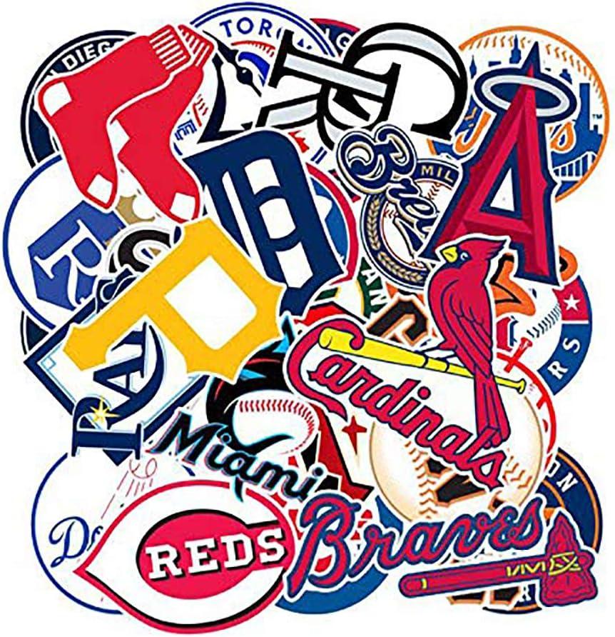 Surprising versus 30 MLB team stickers: Durable, waterproof, pack for flasks laptops