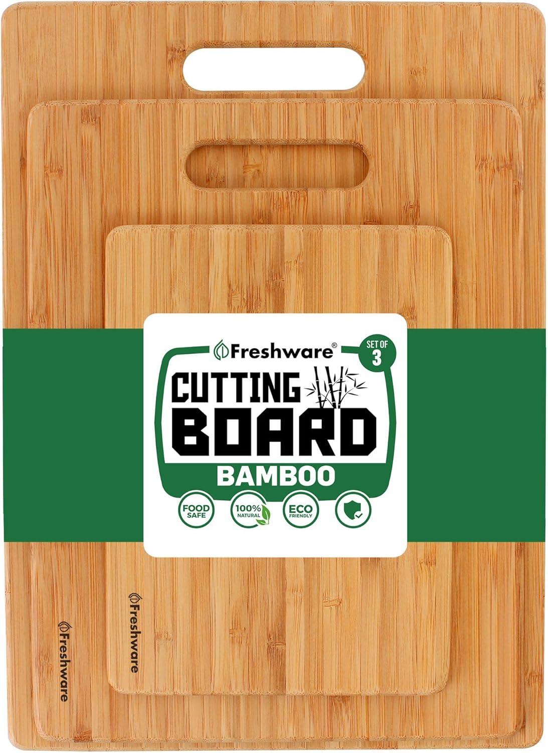 Bamboo vs. Wood Cutting Boards: Tested Sets for Chopping, Handles, Knife-Friendly... Nature’s Edge!
