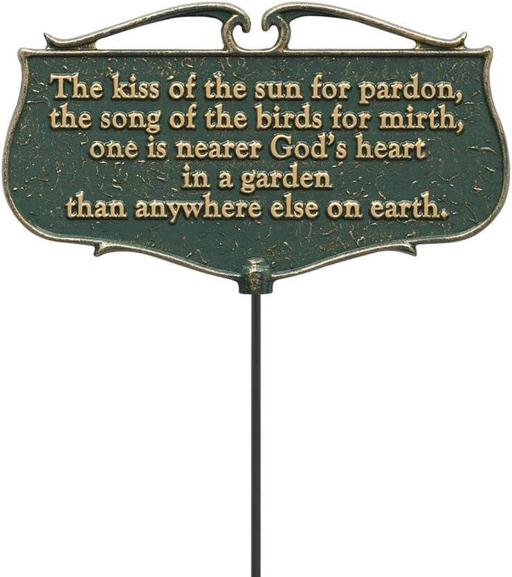 Whitehall Poem Sign Shines Versus Trendy Aluminum - Tested For Year-Round Appeal