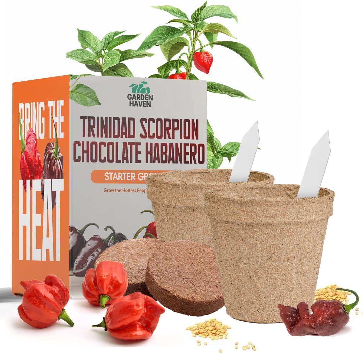 Compared Trinidad Scorpion Kit: Hottest Peppers, Tested Seeds Grow Insights... Perfect Starter!