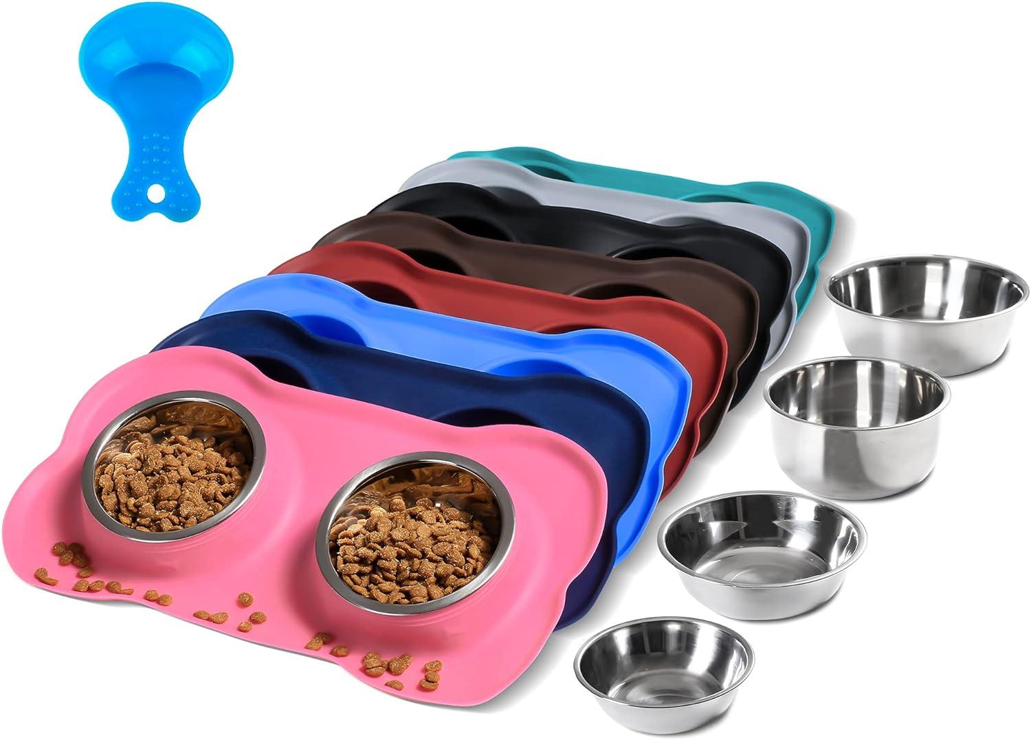Hubulk Bowls vs. No-Skid Tested: Stainless Steel vs. Pink at a Glance