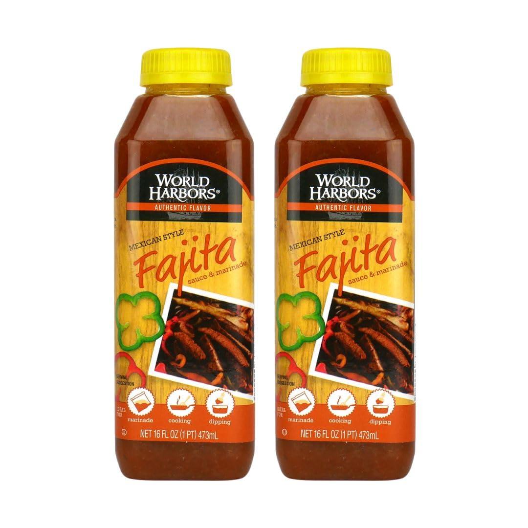World Harbors Marinade Versus Seasonal Fajita Flavor Test... Perfect for Pack of Two!