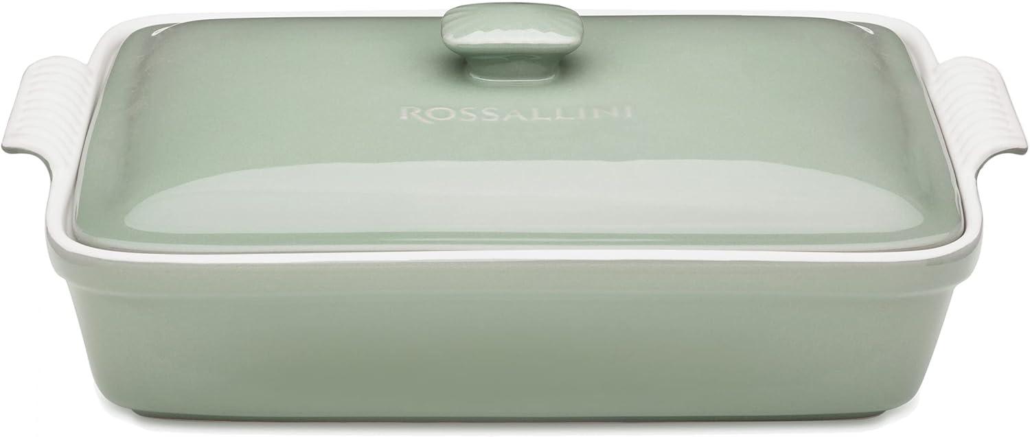 Stoneware 4.23QT Sage Green Dinnerware Set, Tested Versus Trendy... Perfect Large-Dish Prep