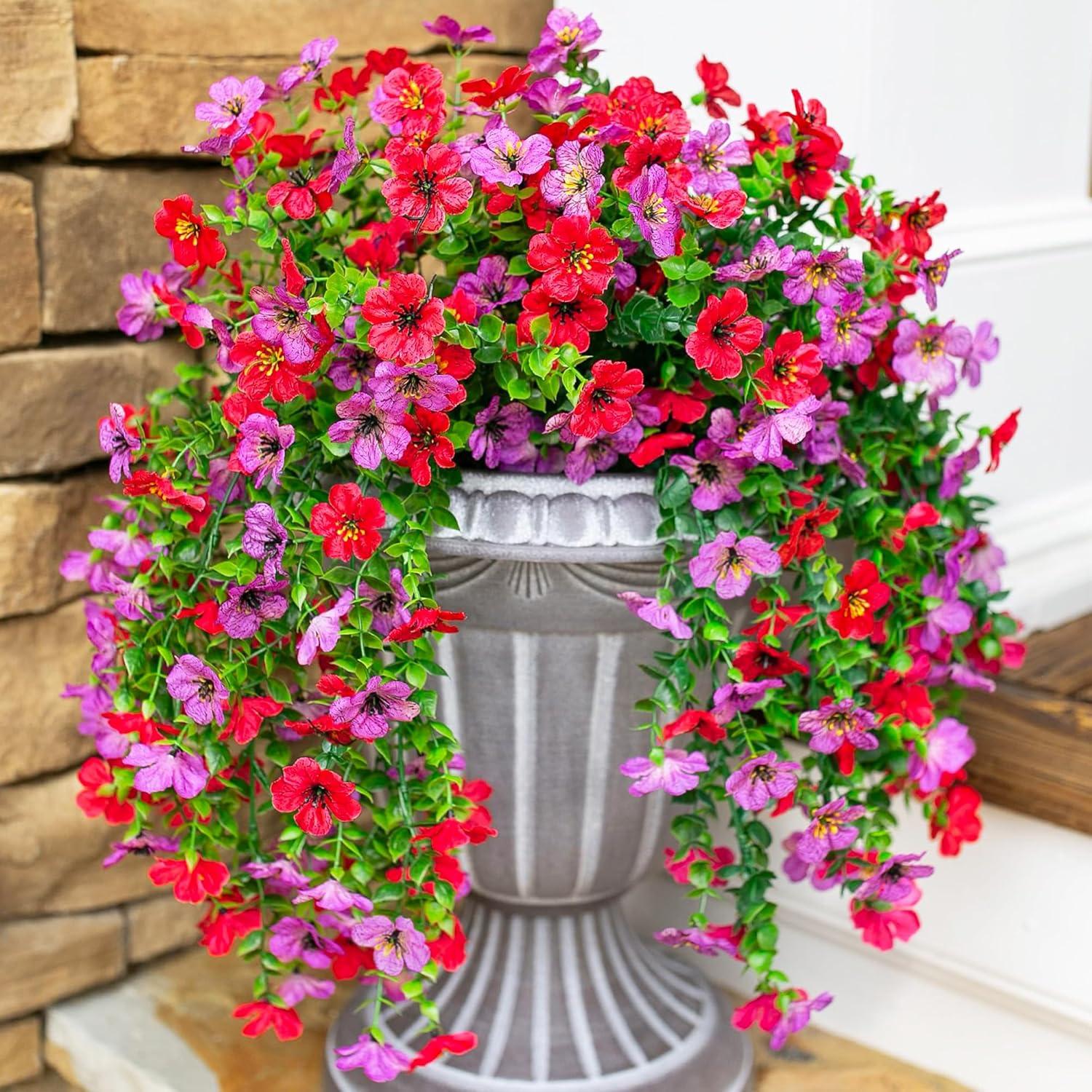 Realistic vs Fake Outdoor Flowers: Tested Spring Hanging... Balcony Charm!