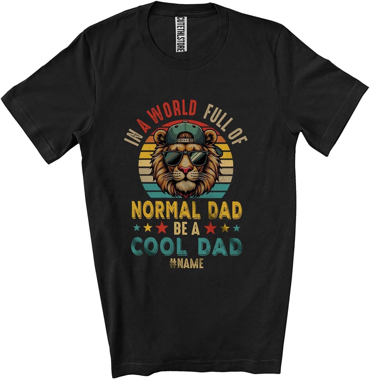 Personalized Name Versus Retro Lion T-Shirt: A Compelling Father’s Day Showdown... Best Pick For Style (Unisex)