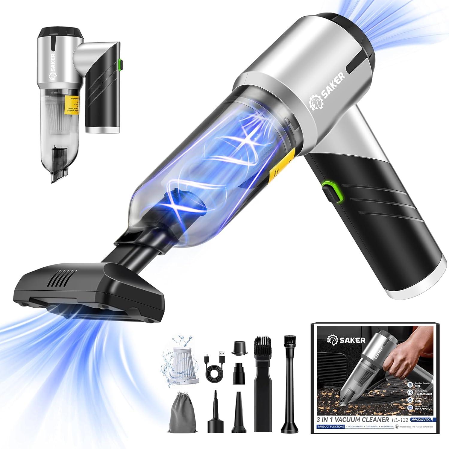 Testing Saker Mini Vacuums... Surprising Foldable Power for Home & Gifting!
