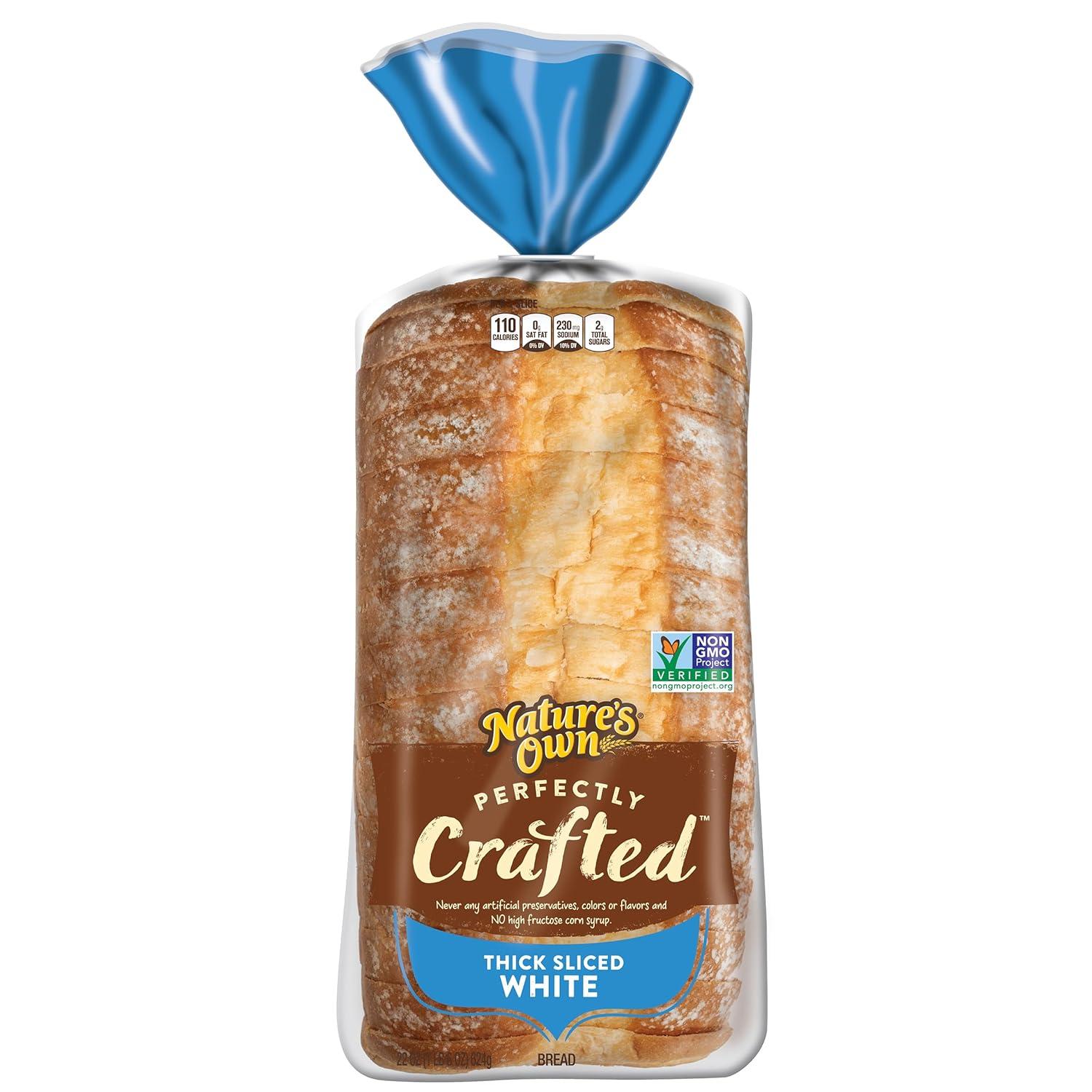 Surprising Versus Non-GMO... Nature's Thick Sliced shown hashmap Bread