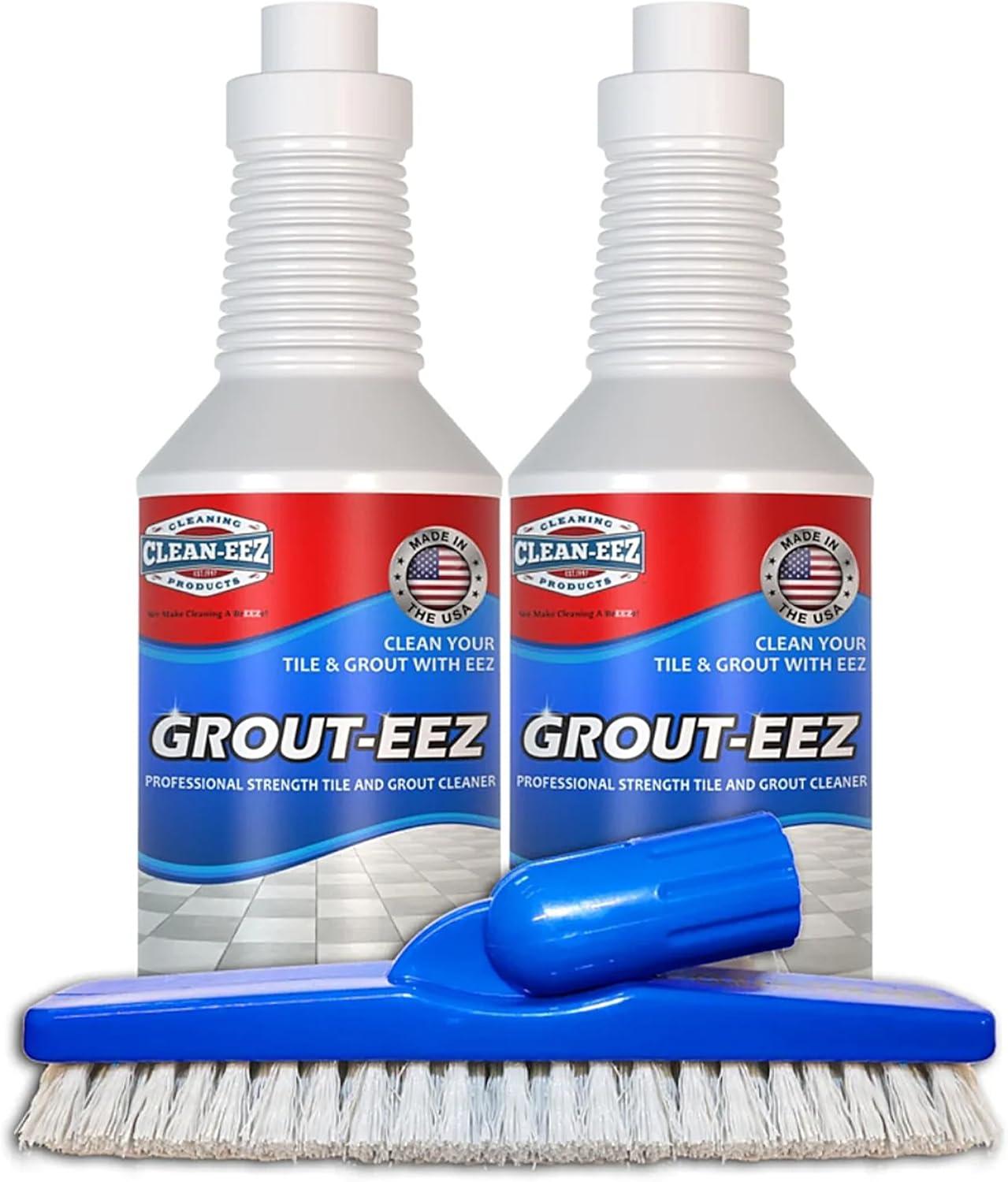 Stand-Up Brush Tested: Clean-eez Grout versus Stubborn Stains!
