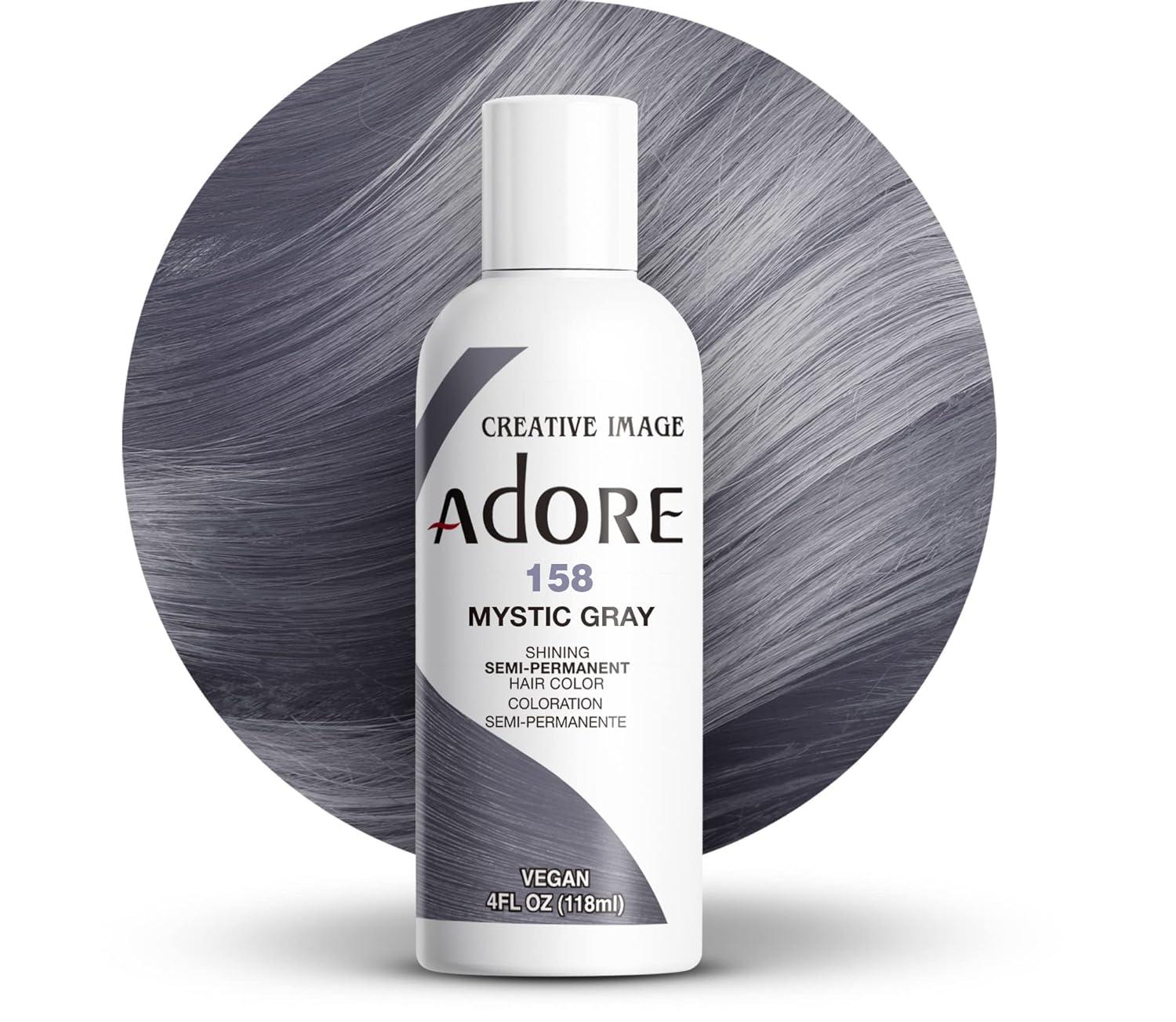 Adore's 158 Mystic Gray Showdown: Vegan vs Chemical Hair Color